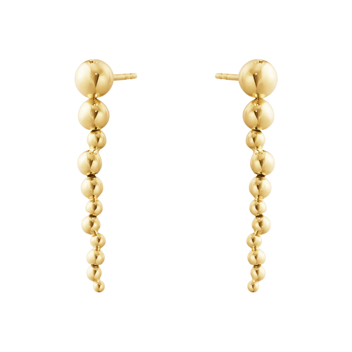 Moonlight Grapes 18K Gold Long Earrings