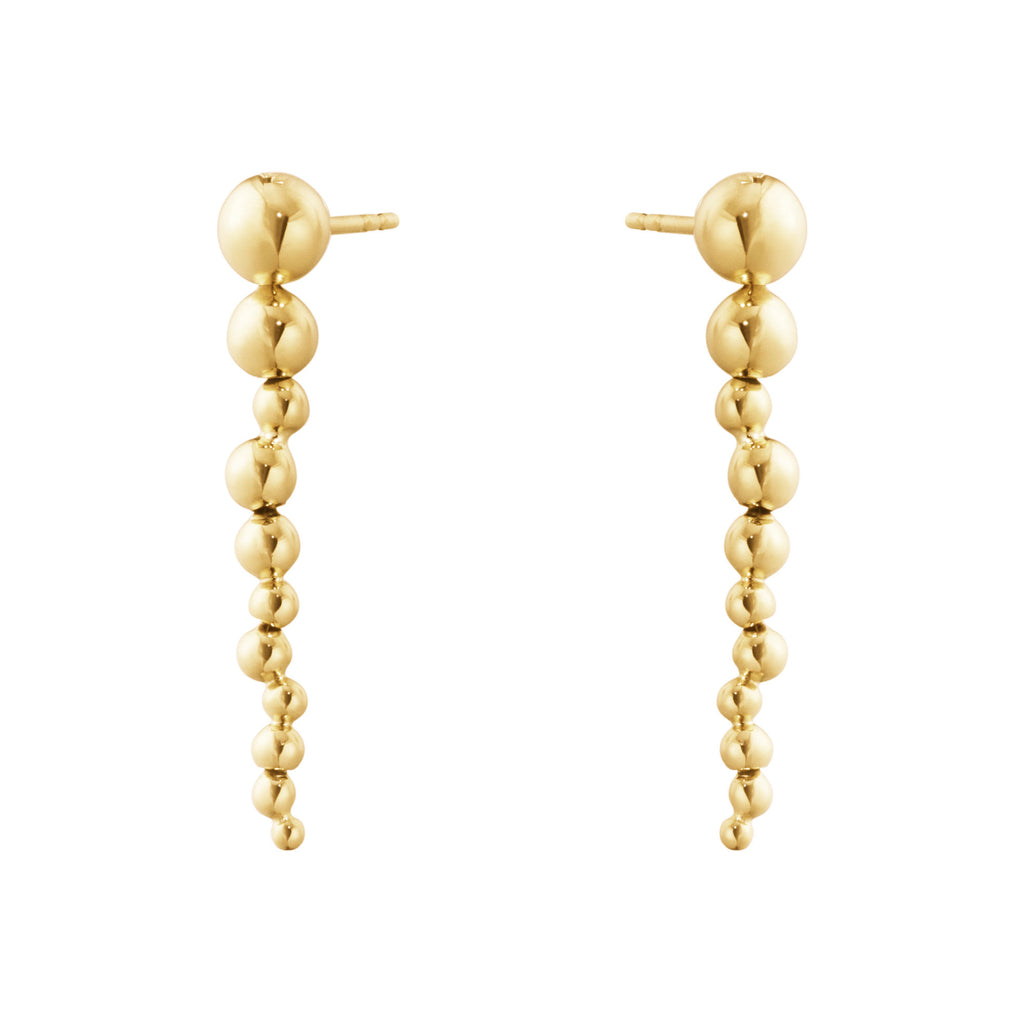 Moonlight Grapes 18K Gold Long Earrings