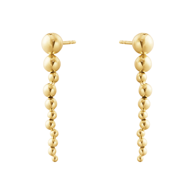 Moonlight Grapes 18K Gold Long Earrings