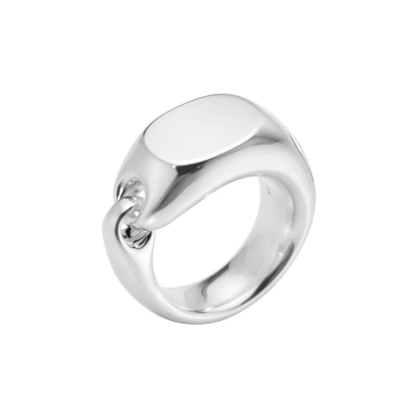 Reflect Big Silver Signet Ring