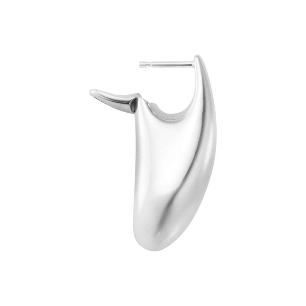 Reflect Big Silver Earring