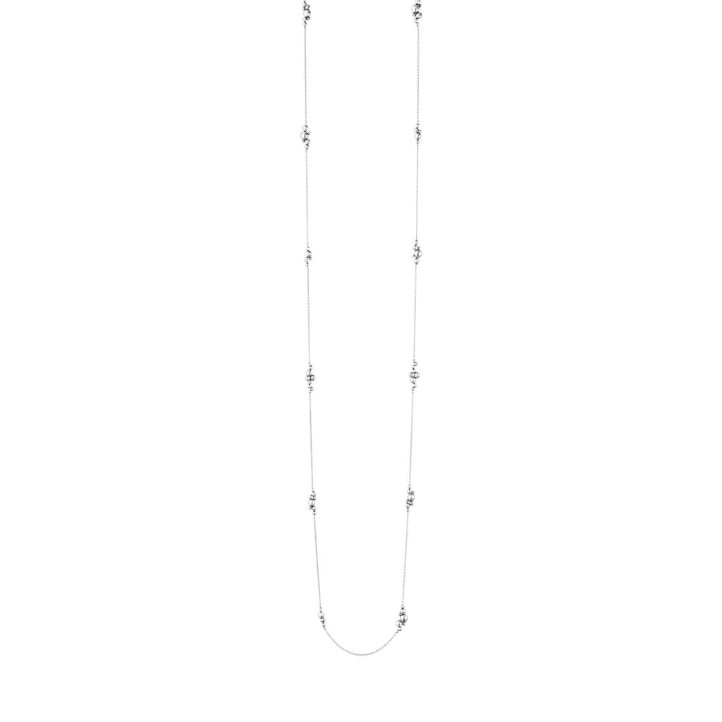 Moonlight Grapes Sautoir Silver 120cm Necklace