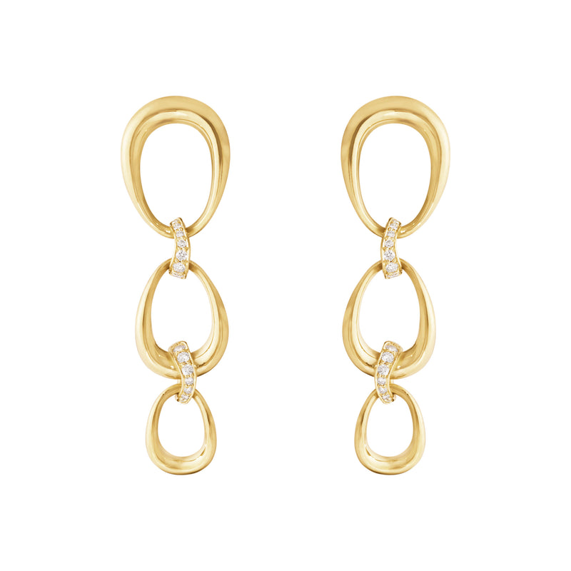 Offspring 18K Gold Earrings w. 0.11 ct. Diamonds