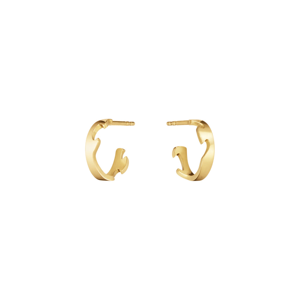 Fusion Small 18K Gold Hoops