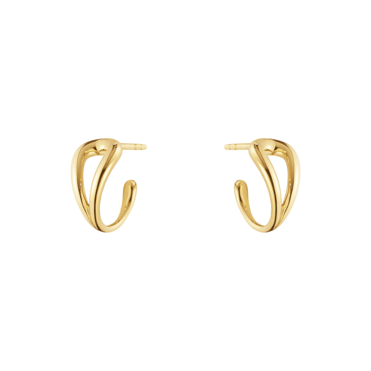 Mercy Swirl 18K Gold Hoops