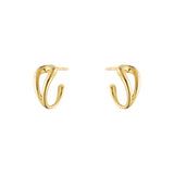 Mercy Swirl 18K Gold Hoops