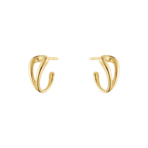 Mercy Swirl 18K Gold Hoops