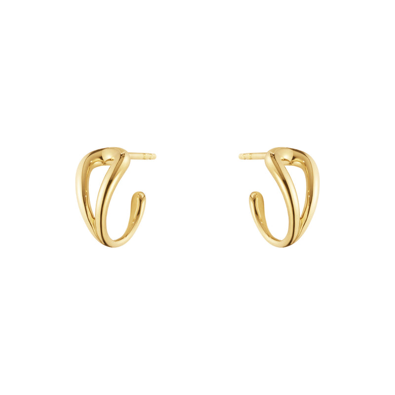 Mercy Swirl 18K Gold Hoops