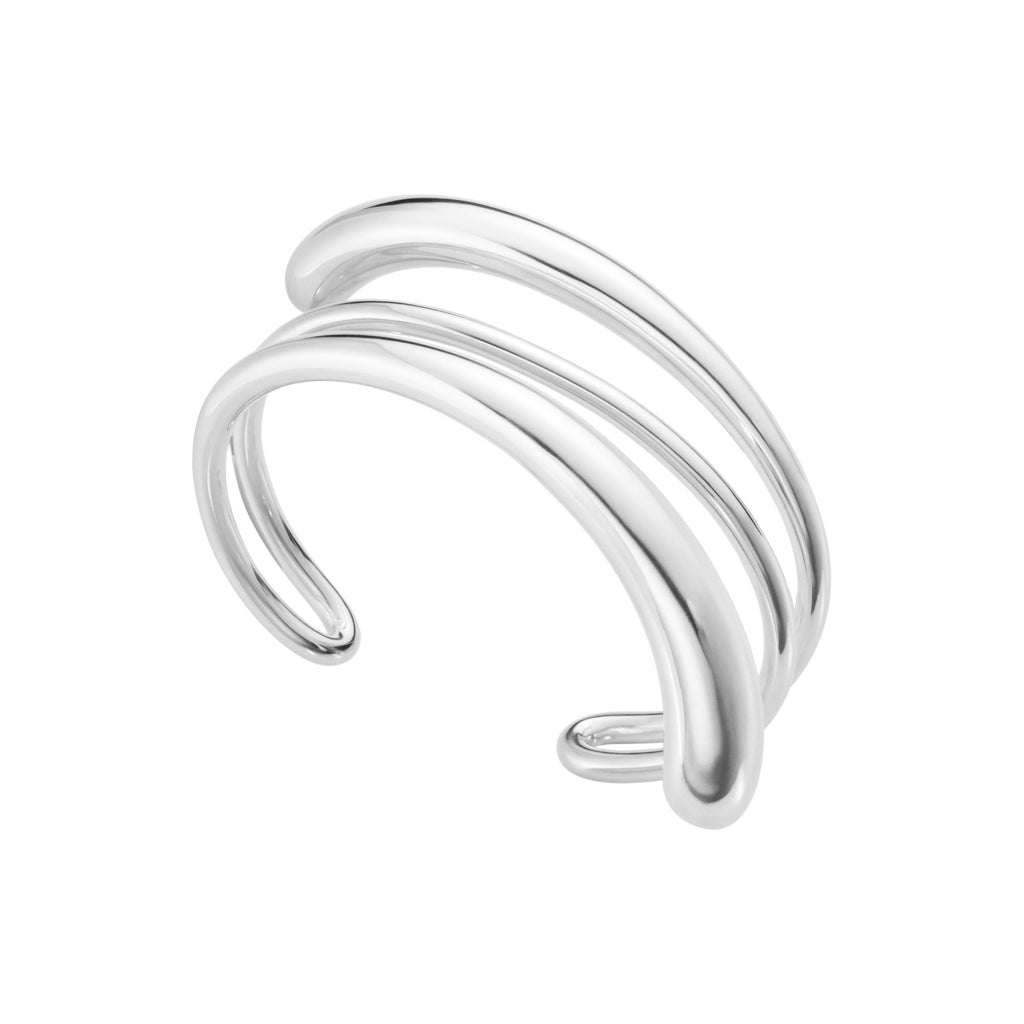 Mercy Big Twist Silver Bangle