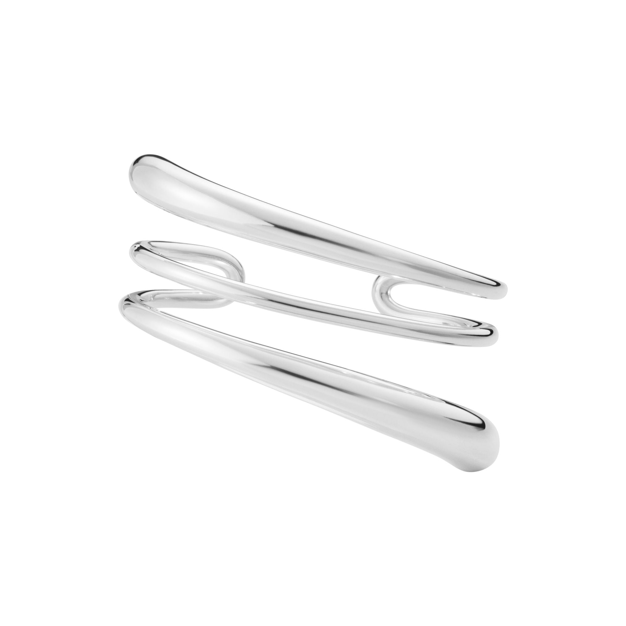 Mercy Big Twist Silver Bangle
