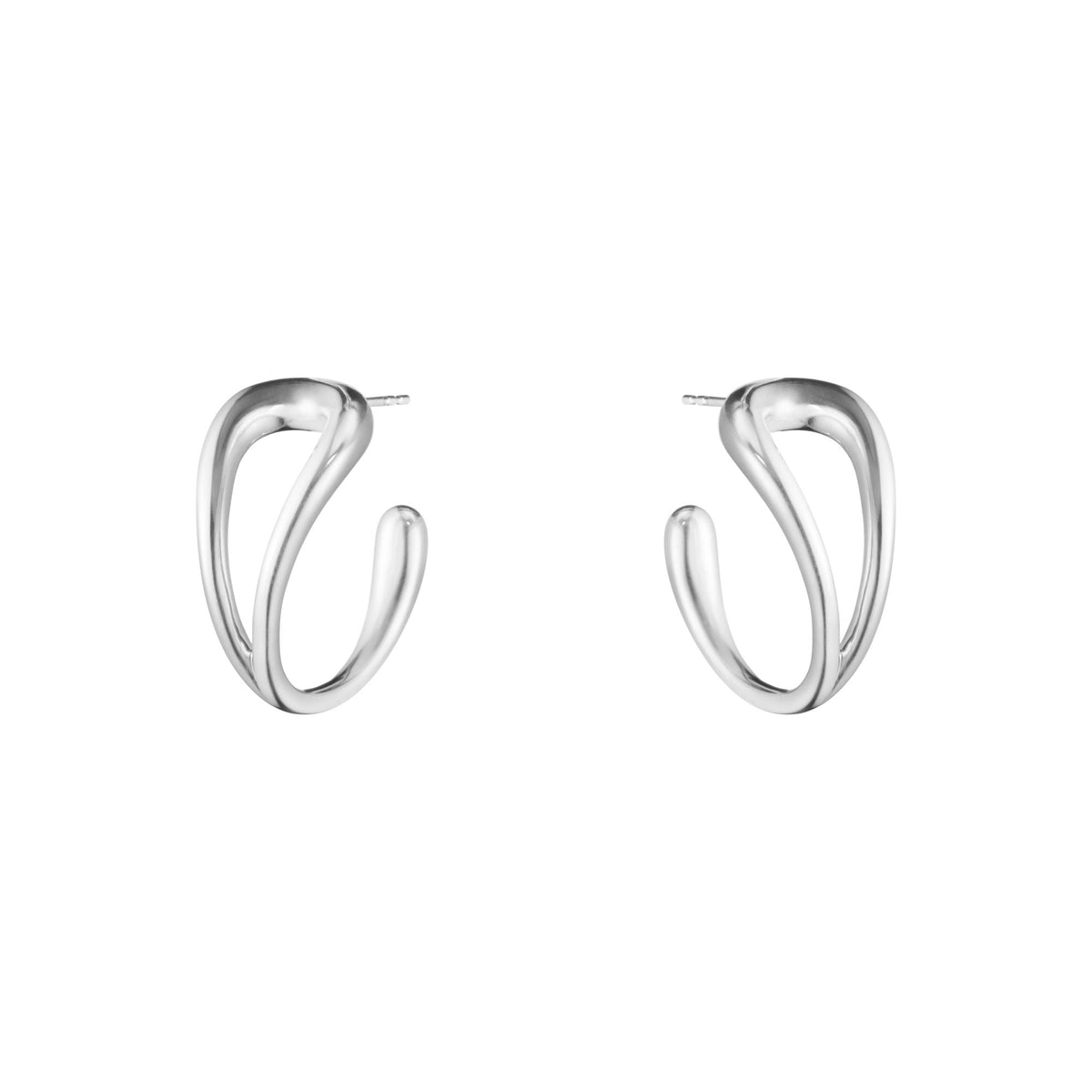 Mercy Swirl Silver Earrings