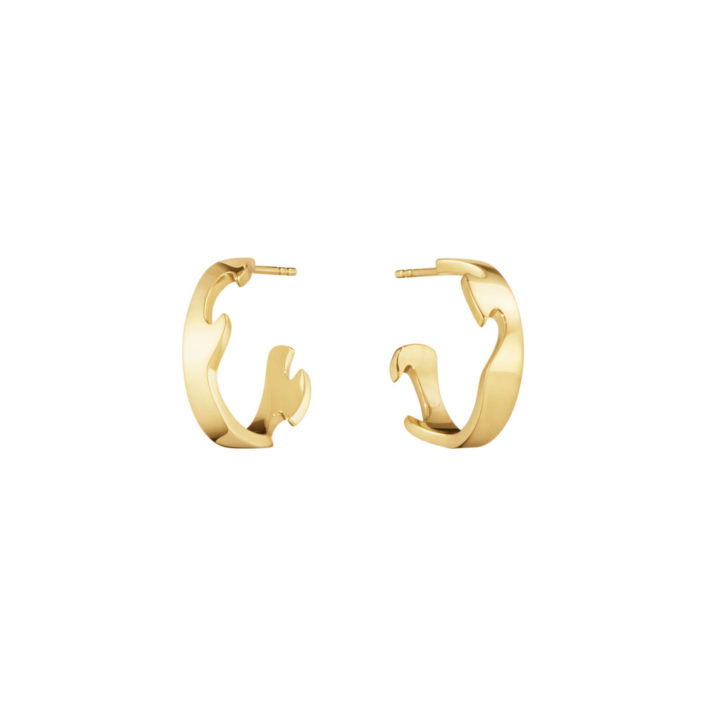 Fusion Large 18K Gold Hoops