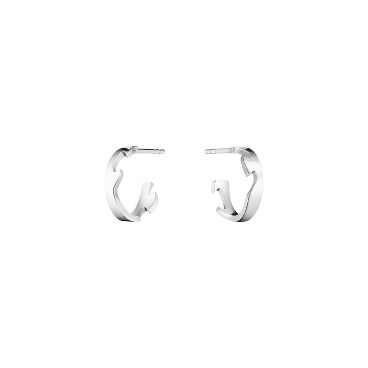 Fusion Small 18K Whitegold Hoops