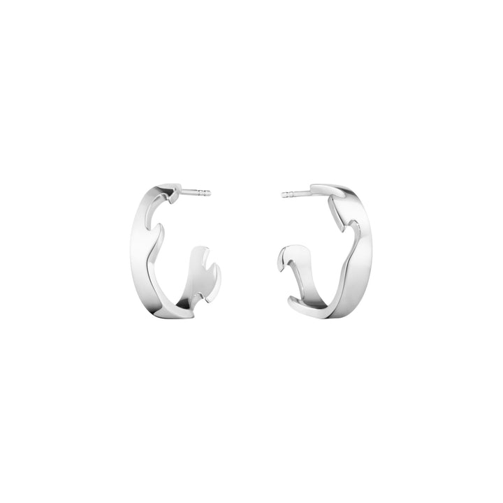 Fusion Large 18K Whitegold Hoops