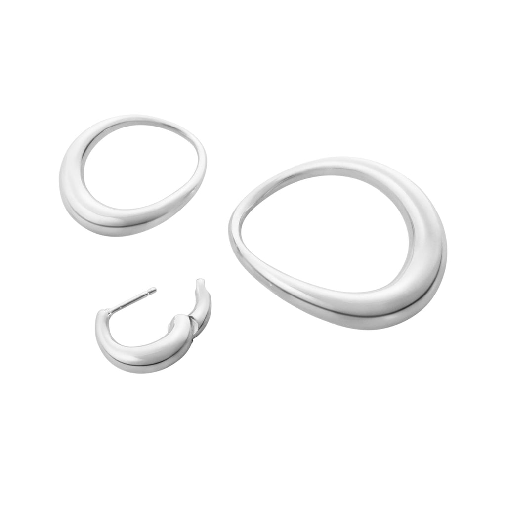 Offspring Large Silver Earrings