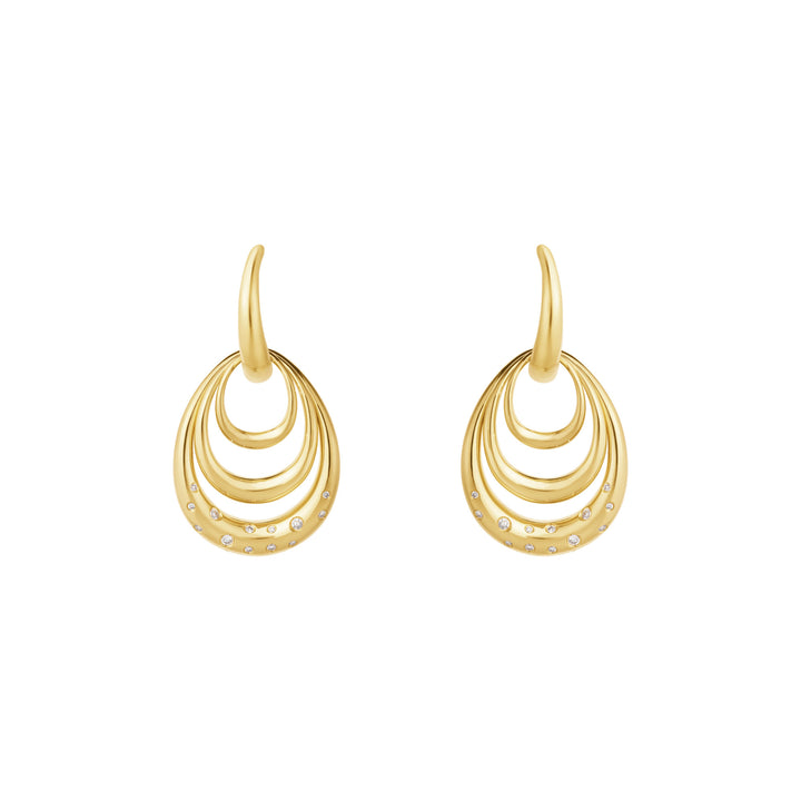 Offspring 18K Gold Earrings w. Diamonds