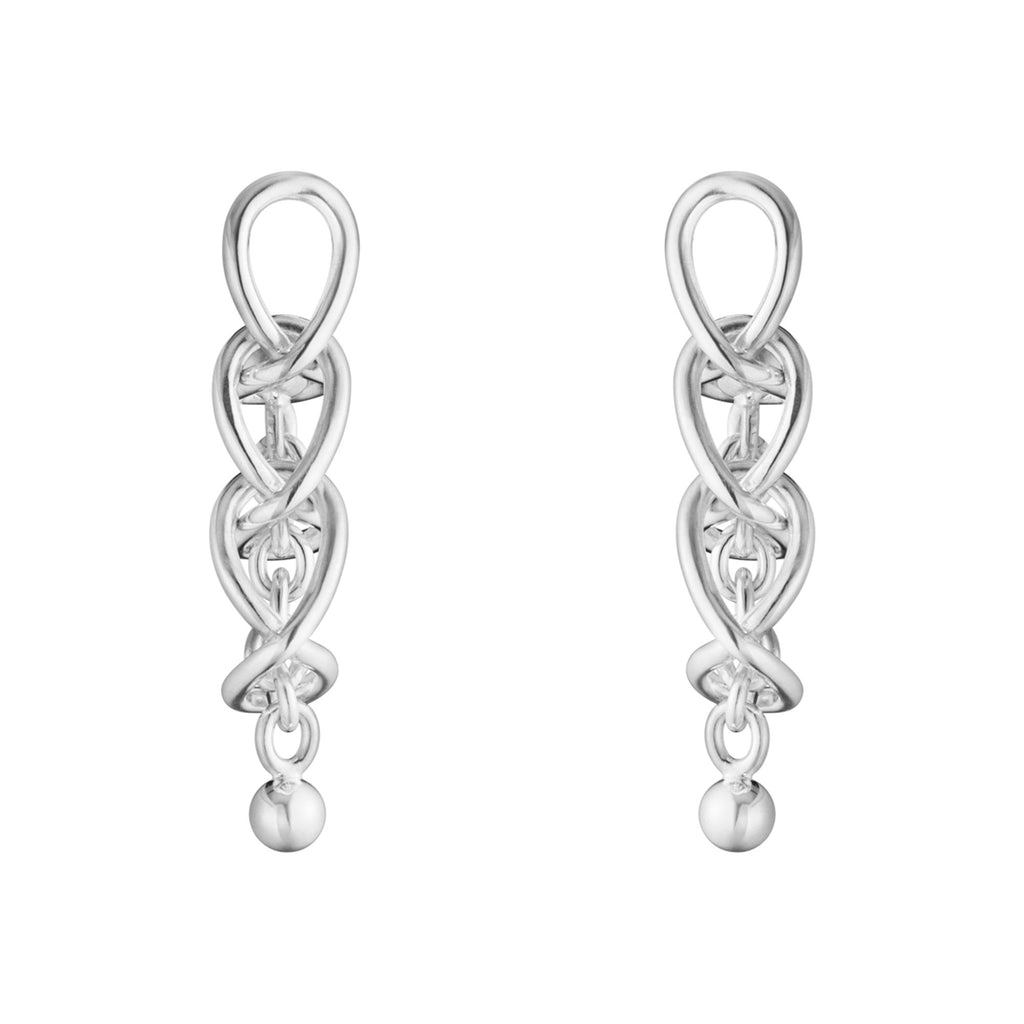 Weft Tripple Links Silver Earring