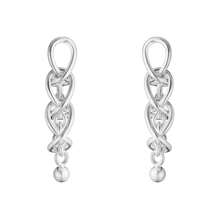 Weft Tripple Links Silver Earring