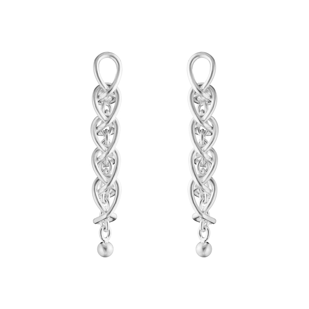 Weft 5 Link Silver Earring