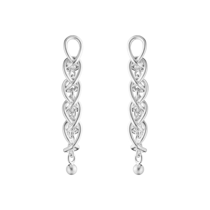 Weft 5 Link Silver Earring