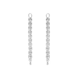 Weft 11 Link Silver Earring