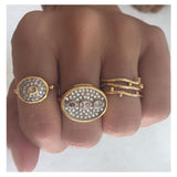 Seafire Goldring aus 18K I Diamant 0.04 Kt.