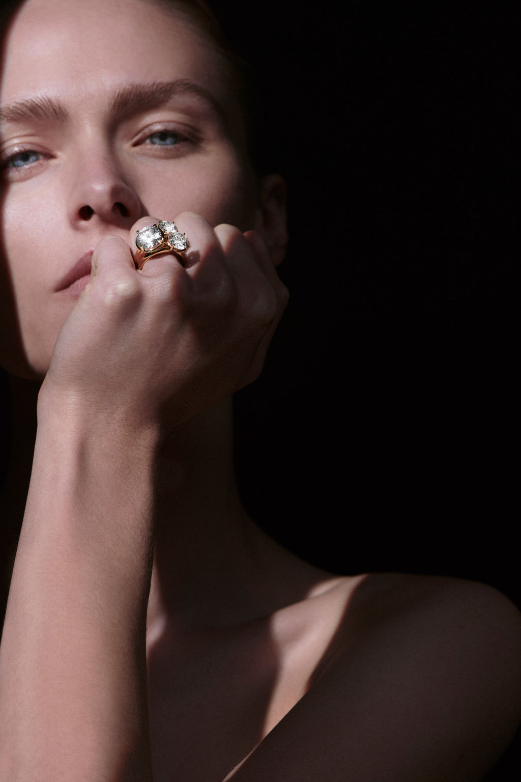 No 1 Solitaire 18K Gold Ring w. Diamond