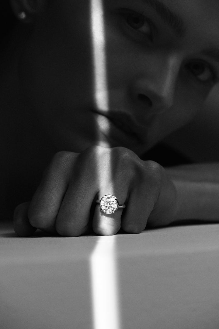 No 1 Solitaire 18K White Gold Ring w. Diamond