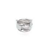 Lactuca Double Silver Ring