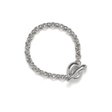Puka Belcher Silver Bracelet