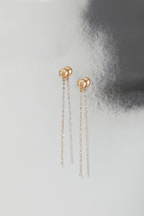 Cascade Nude 18K Rosegold Earrings w. Lab-Grown Diamonds