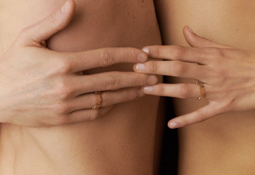 Duality 7 14K or 18K Gold, Whitegold or Rosegold Ring