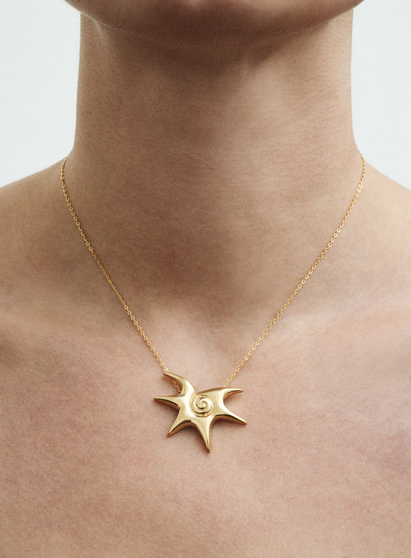 Mini Solar Gold Plated Necklace