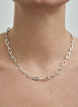 Fat Collect Silver Necklace