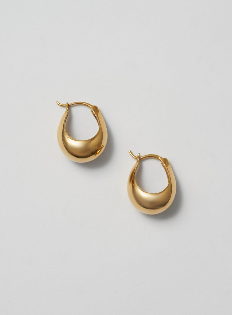 Egg Gold Plated Hoops