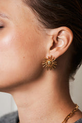 Helios Gold Plated Earrings