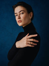 Bare Souls Dobbelt Tråd 18K Guld Ear Cuff m. 0,06 ct Diamanter