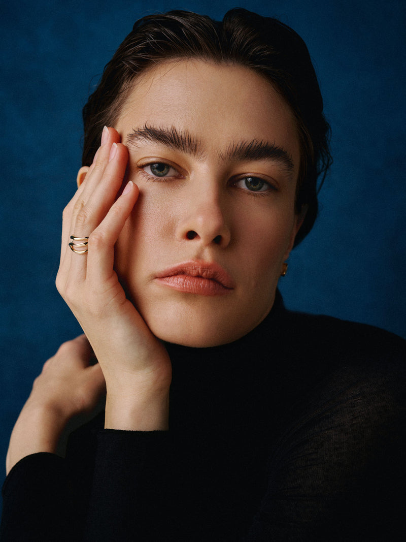 Bare Souls Tre Shank 18K Guld Ring