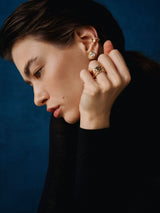 Bare Souls Fire Shank 18K Guld Ring m. 0,28 ct Diamanter