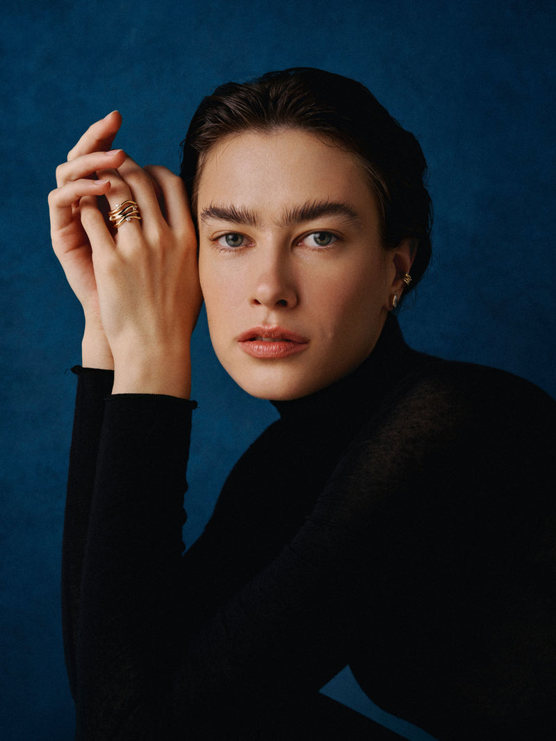 Bare Souls Fire Shank 18K Guld Ring m. 0,28 ct Diamanter