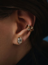 Bare Souls Fire Tråde 18K Guld Ear Cuff m. 0,06 ct Diamanter