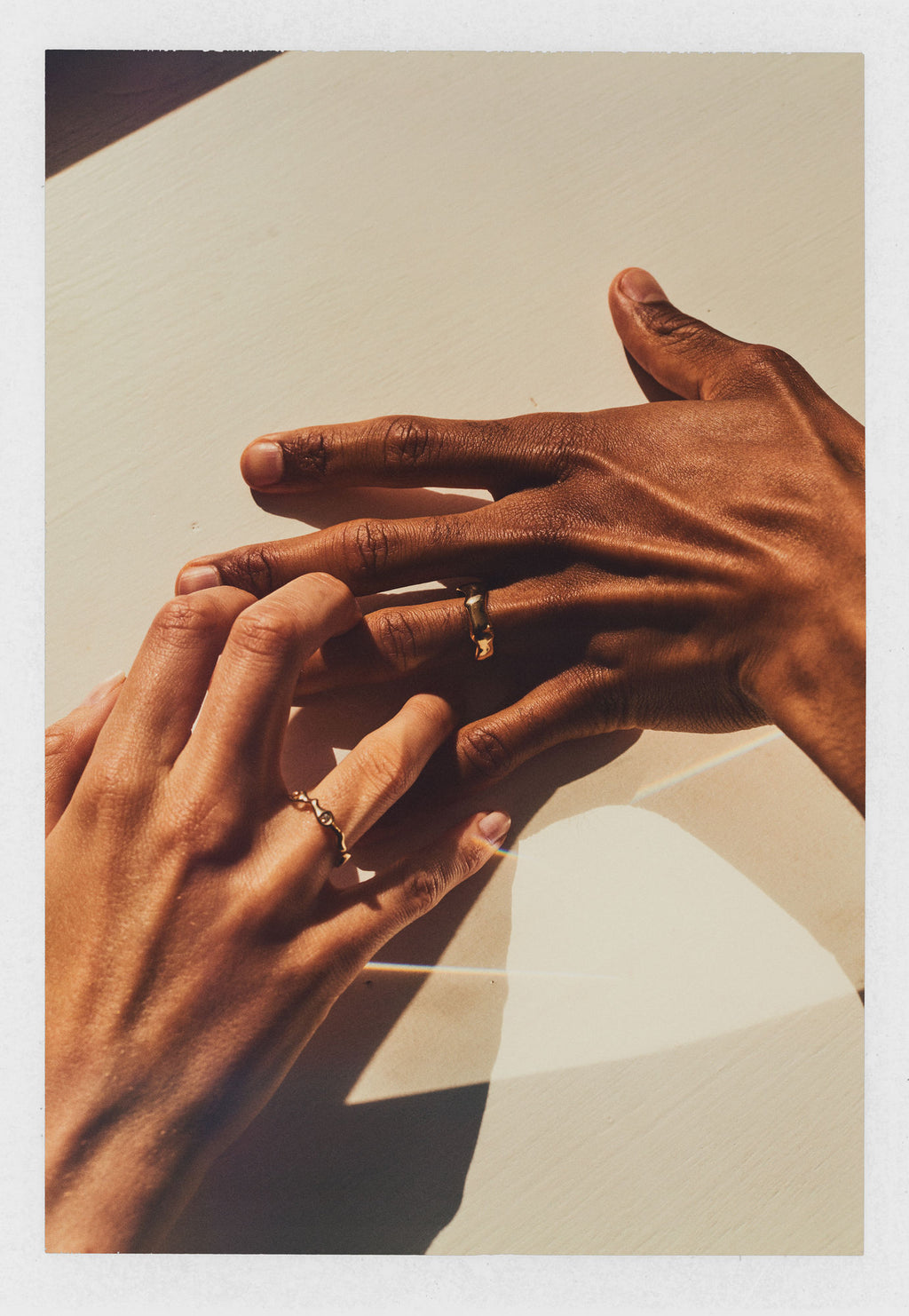 Spuma 14K Gold Ring w. Diamond