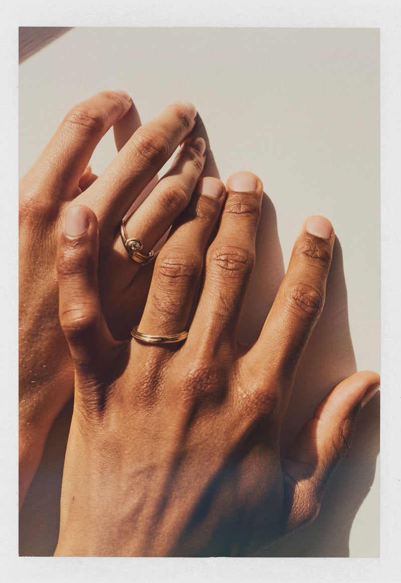 Wedding band l 14K Gold Ring