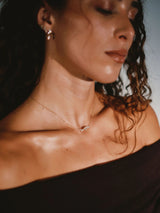 Elysia Halon 14K Gold Necklace w. Diamonds