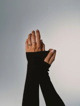 Elysia Orbit 14K Gold Ring w. Diamonds