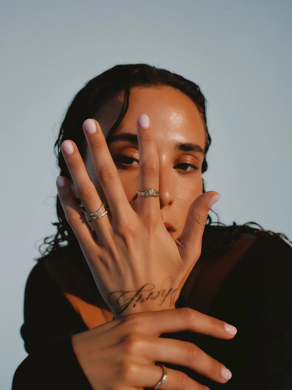 Orabelle Celestial 14K Gold Ring w. Diamonds