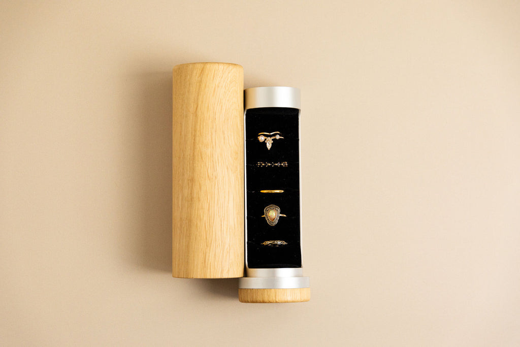 Oak Silverlook Jewellery box