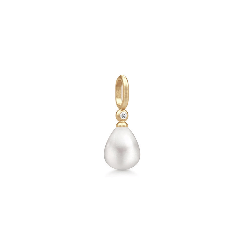 Tasha White Pearl Gold Plated Pendant