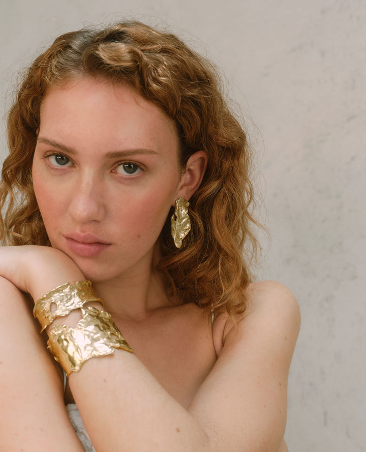 The Oceanus Gold Plated Bangle