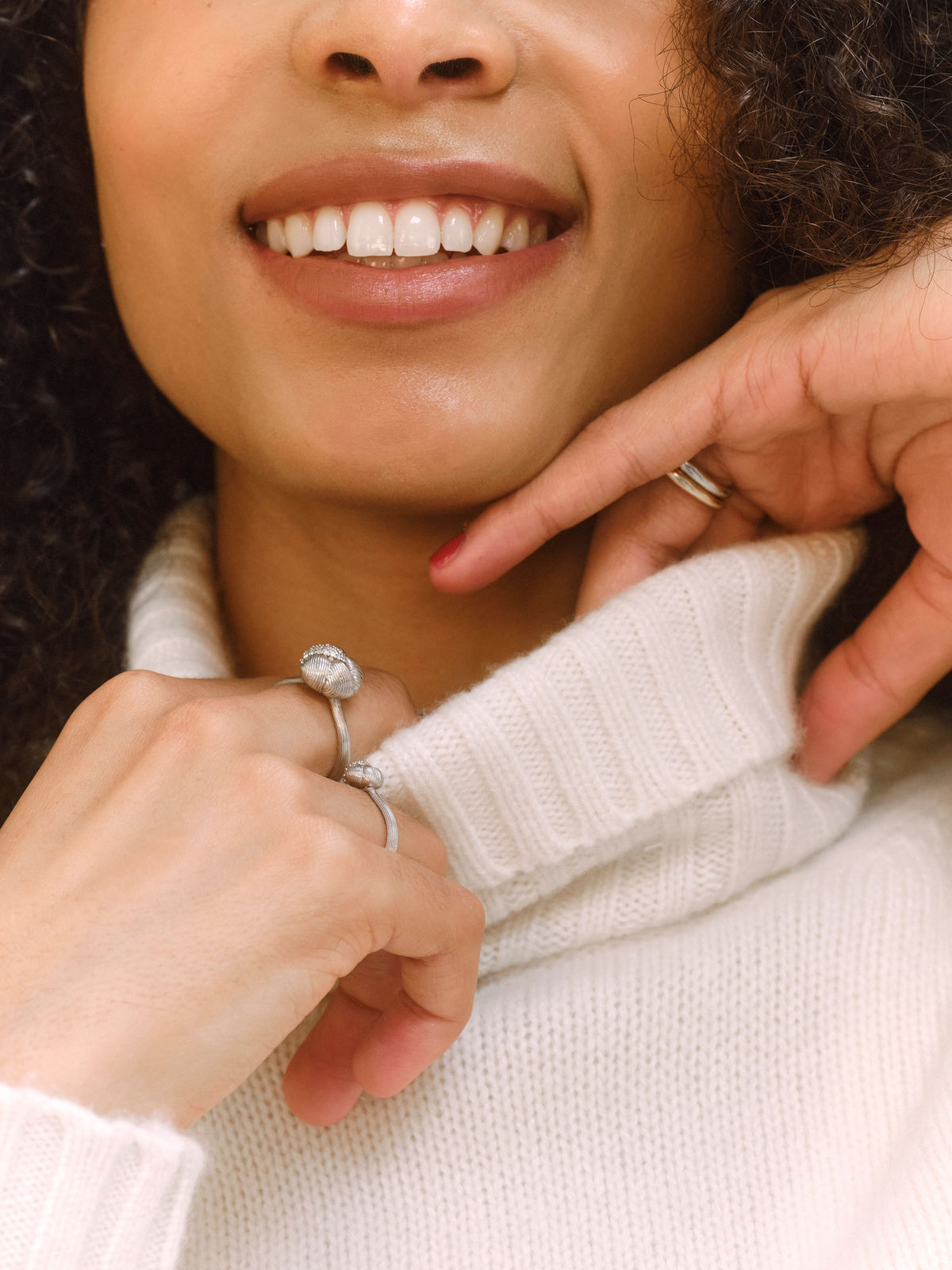 Savá 18K Whitegold Ring w. 28 Diamonds